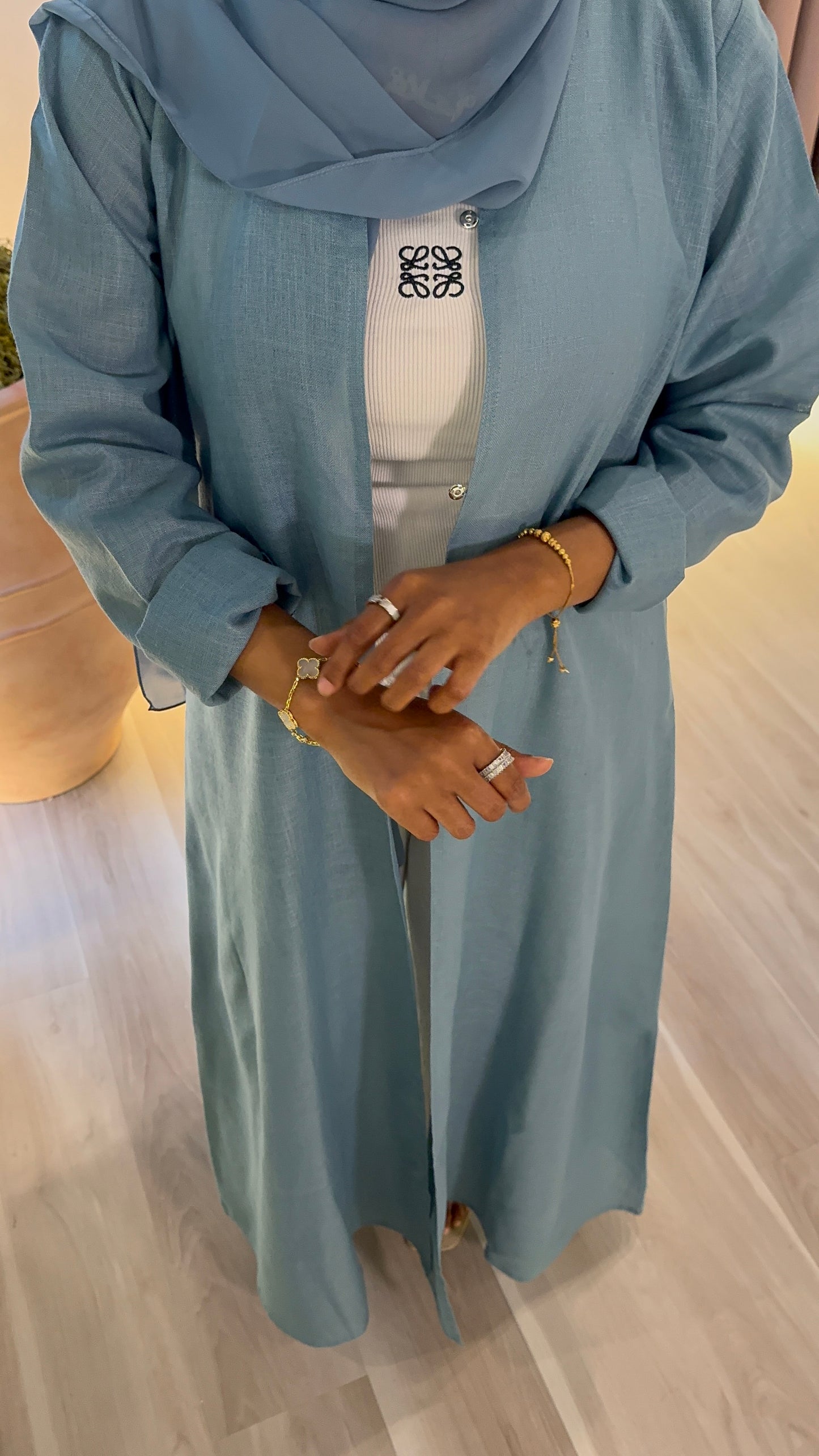 BABY BLUE LINEN